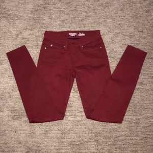 Levi's Low Rise Red Jeans